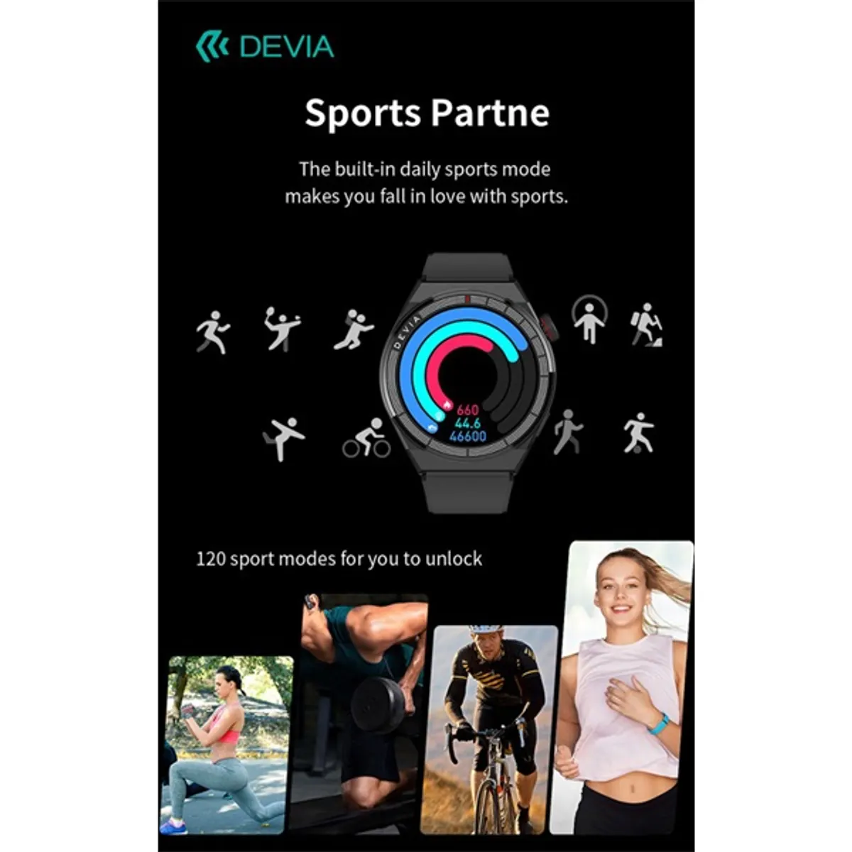 Devia ST111455 Pro1V2 ezüst 1.43" amoled okosóra #7