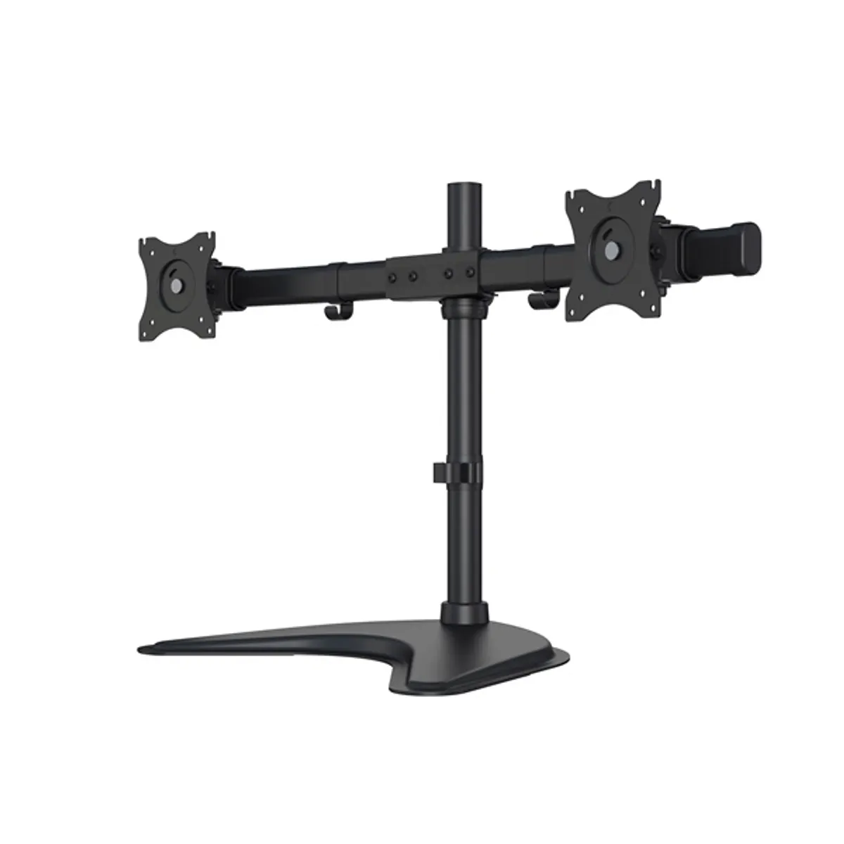 MULTIBRACKETS 7350073733330 M Deskstand Basic Dual 15-27" fekete 75x75 100x100 mm, 8 kg, magasság 100-450 mm, tilt 45 fok, forgó 360 fok #3