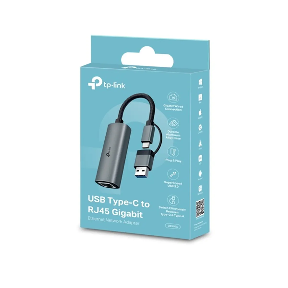 TP-LINK UE310C USB Type-C to RJ45 gigabites hálózati adapter #2