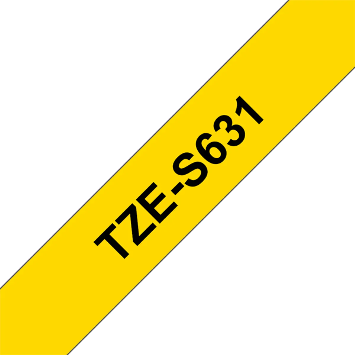 Brother TZES631 TZe-S631 laminált szalag 12 mm x 8 m sárga alapon fekete #1