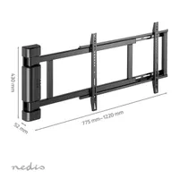 NEDIS TVWM5860BK tévéfalra szerelhető konzol fekete #6