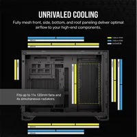 Corsair CC-9011263-WW 2500D Airflow Micro-ATX edzett üveg fekete #5