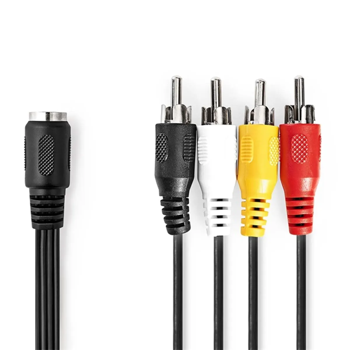 Nedis CAGL20475BK02 audio kábel 5p din aljzat 4 x rca dugó 0.20m #2