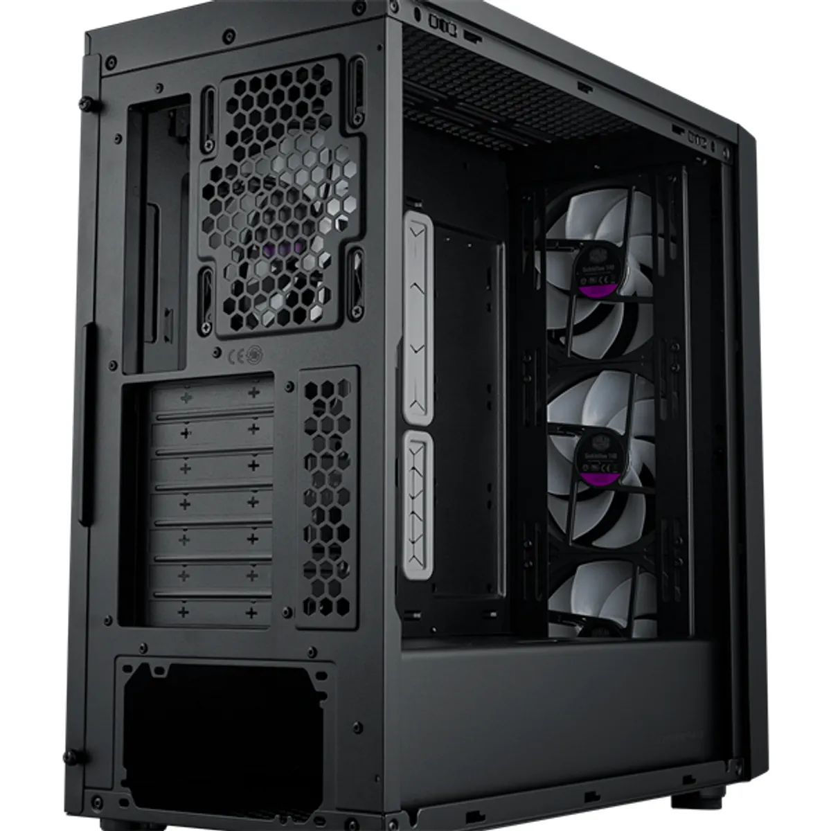 COOLER MASTER MB600-KGNN-S00 MasterBox 600 ATX-kompatibilis fekete edzett üveg ARGB elől 3x140mm #3