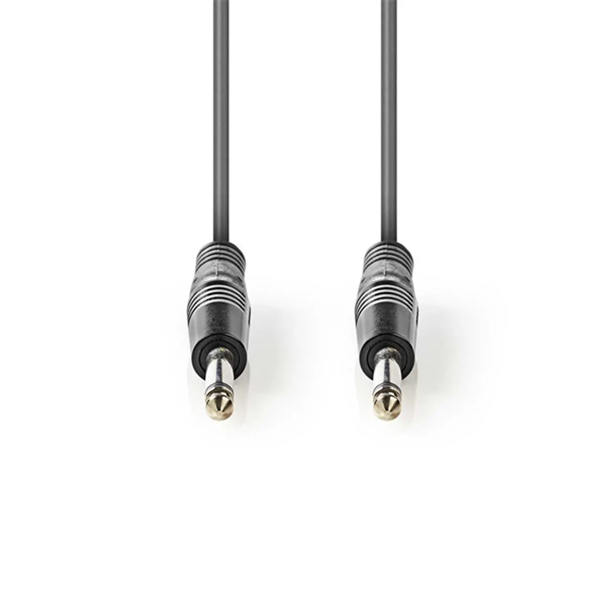 NEDIS COTH23000GY15 2 x 6,35 mm mono jack kábel PVC burkolat, nikkelezett, présöntött cink csatlakozó, rugalmas, 1.5 m #1