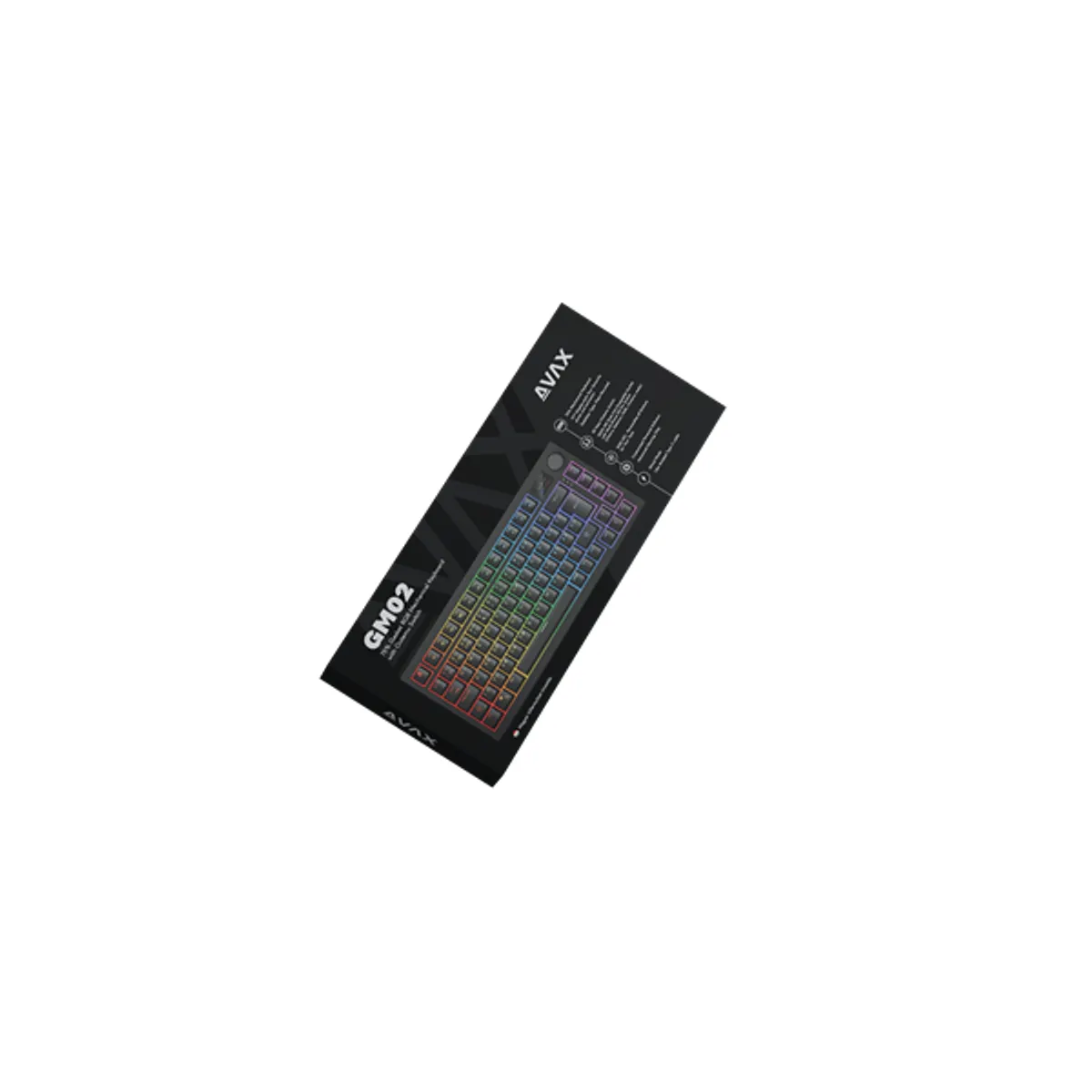 AVAX AVAX_GM02R GM02R 75 százalékos gasket rgb mechanikus Outemu piros kapcsoló hun #2