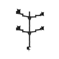 MULTIBRACKETS 7350073735891 M VESA Deskmount Officeline Quad Black 15-30" 75x75 100x100 mm 8 kg képernyenként #1