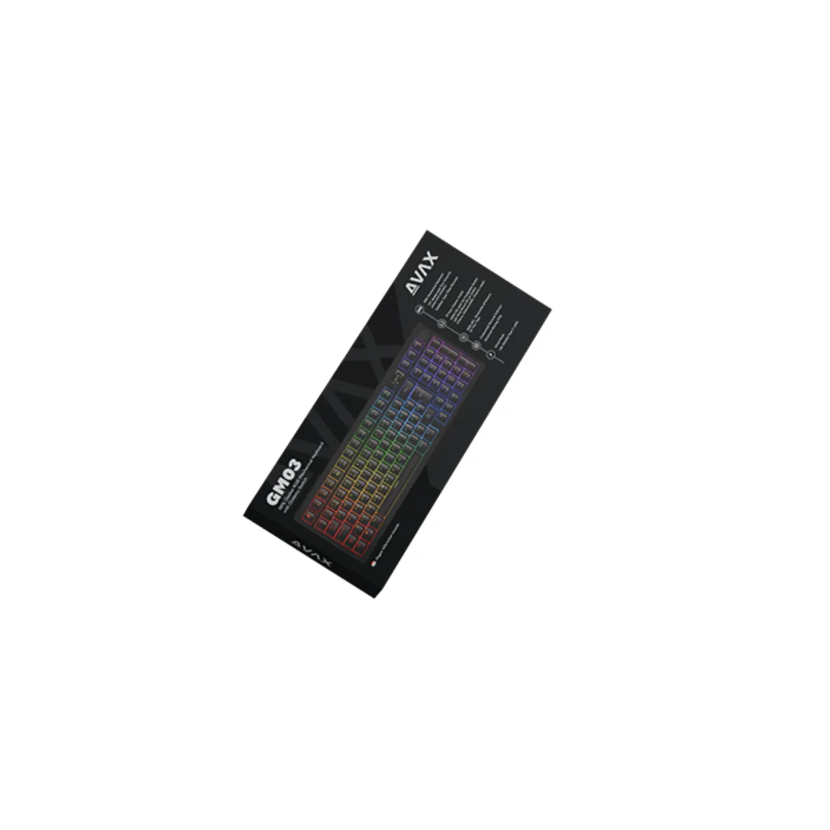 AVAX AVAX_GM03R GM03R 98 százalékos méret HUN vezetékes Gasket RGB Outemu piros és barna kapcsolók billentyűzet #2