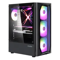 ZALMAN N4 midi ATX fekete-szürke hálós előlappal edzett üveg oldalpanel 6 RGB ventilátor #2