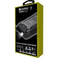 Sandberg 420-99 Survivor powerbank 27000 mAh PD65W IP66 vízálló LED zseblámpa 120 lm #4