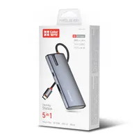 COLORWAY CW-HUB01 ötportos USB-C hub PD 100W 3x USB-A 3.0 HDMI 4K #9