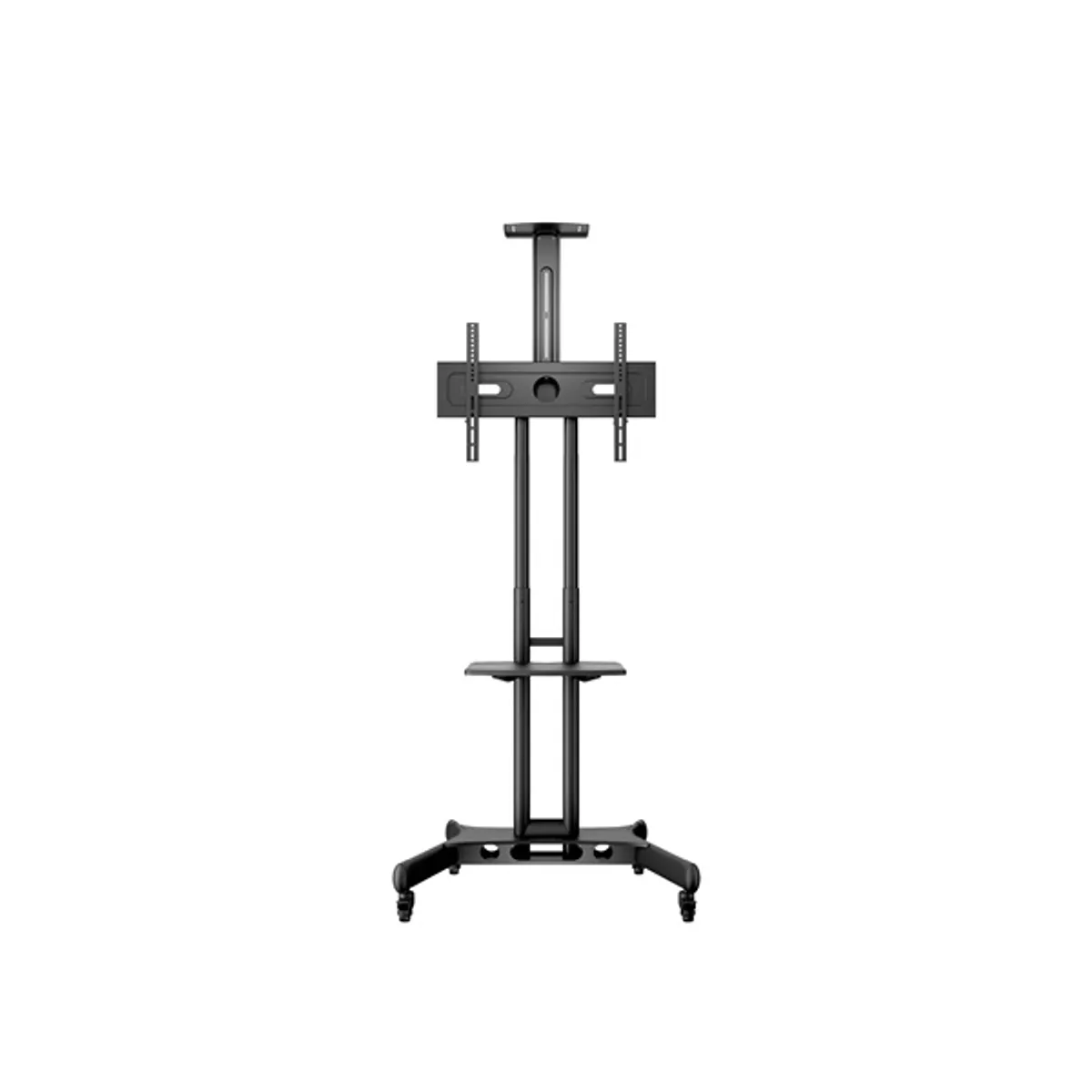 MULTIBRACKETS 7350073732319 M Public Floorstand Basic 150 32-60" max VESA 600x400 mm fekete 50 kg AV shelf és kamera tartó 4 db zárható kerék #2