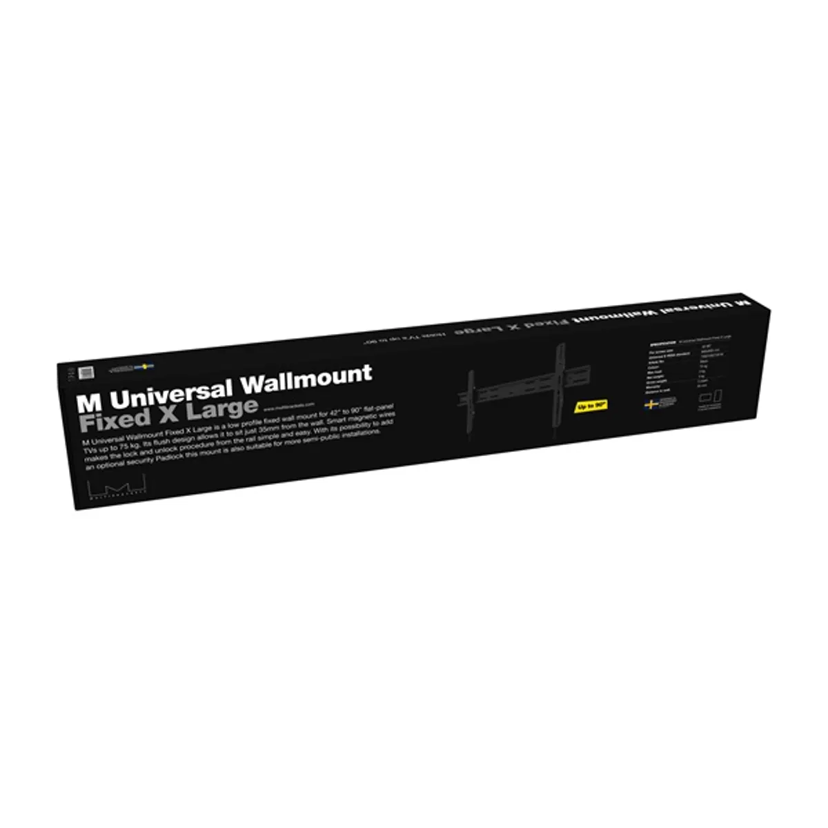 MULTIBRACKETS 7350105210518 M univerzális fali konzol fix XL 42"-90", fekete, VESA 100x100-800x600, 35 mm #10