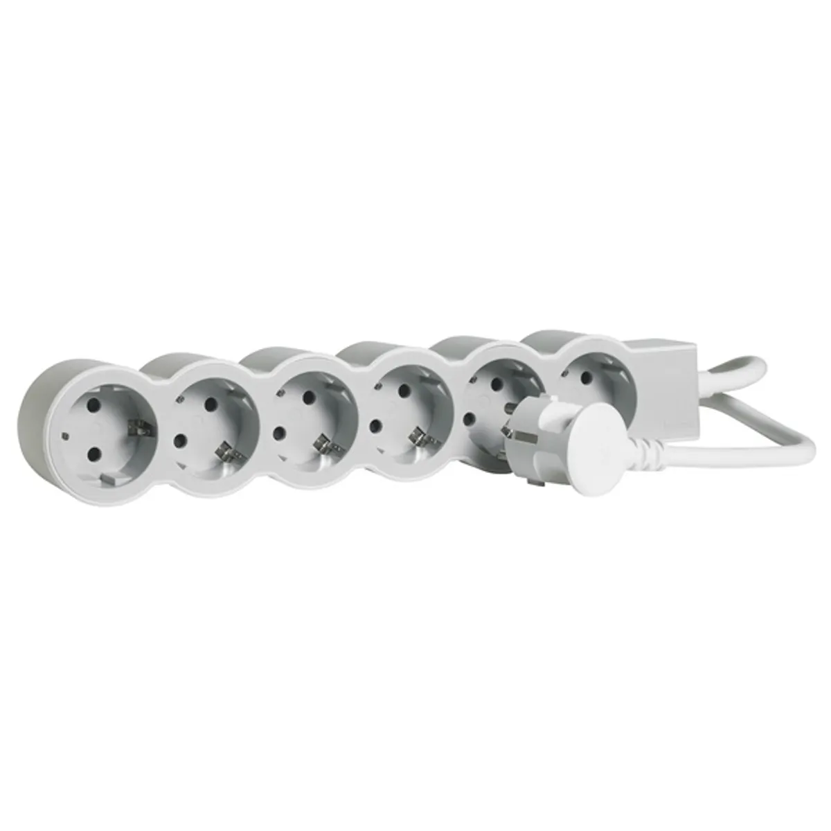 Legrand 694572 elosztó 6 aljzat 5 m fehér-szürke 16 A 230 V MAX 45 fokos elforgatott #3