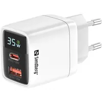Sandberg 441-52 2in1 töltő 1x USB-C 1x USB 35W