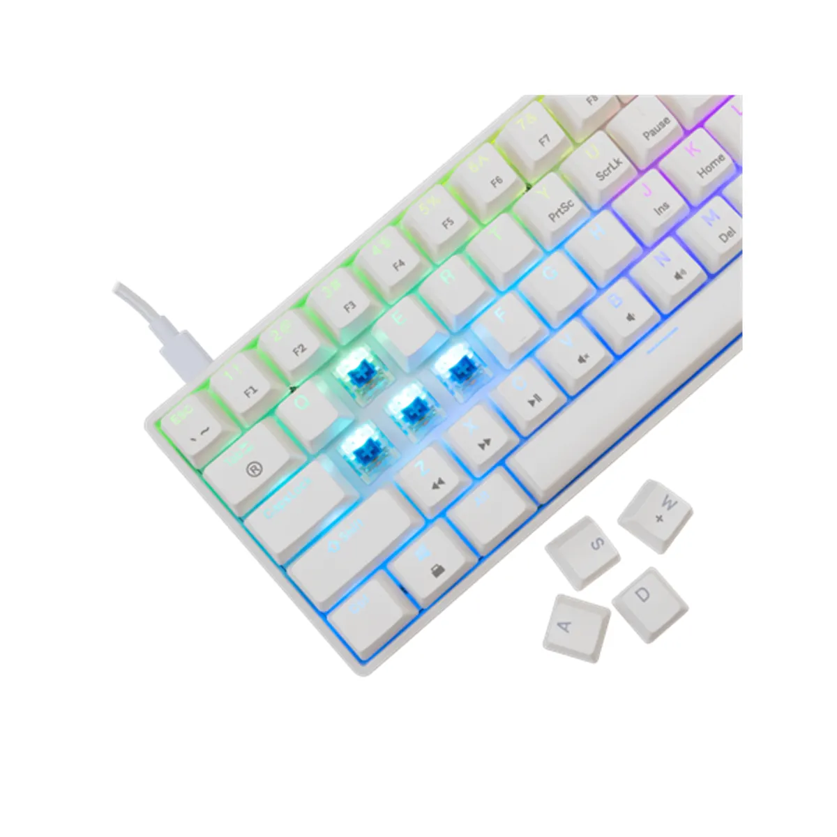 Whiteshark WS GK-004221W/BL-US GK-004221W/BL-US vezetékes mechanikus US kiosztás USB 2.0 világítás van #3
