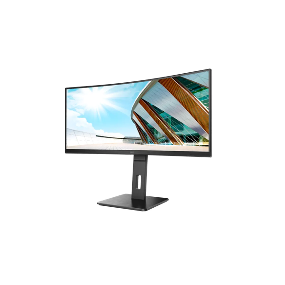 AOC CU34P2A CU34P2A 34" 3440x1440 21:9 100Hz 1ms 3000:1 1500R HDMI DP USB 4-port AdaptiveSync VESA 100x100 állítható magasság Dönthető Forgatható #4