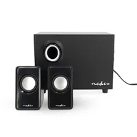 NEDIS CSPR10021BK 2.1 hangszóró 33 W 3,5 mm USB tápellátású 2 db szatelit