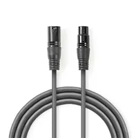 NEDIS COTG15010GY200 egyensúlyozott XLR audio kábel 20 m XLR 3 tűs apa - XLR 3 tűs anya sötétszürke #2