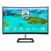 PHI MON 322E1C/00 32.5" VA monitor 1080p 75Hz 4ms 3000:1 250 nit ívelt 1500 100x100 VESA HDMI DP D-Sub beépített tápegység