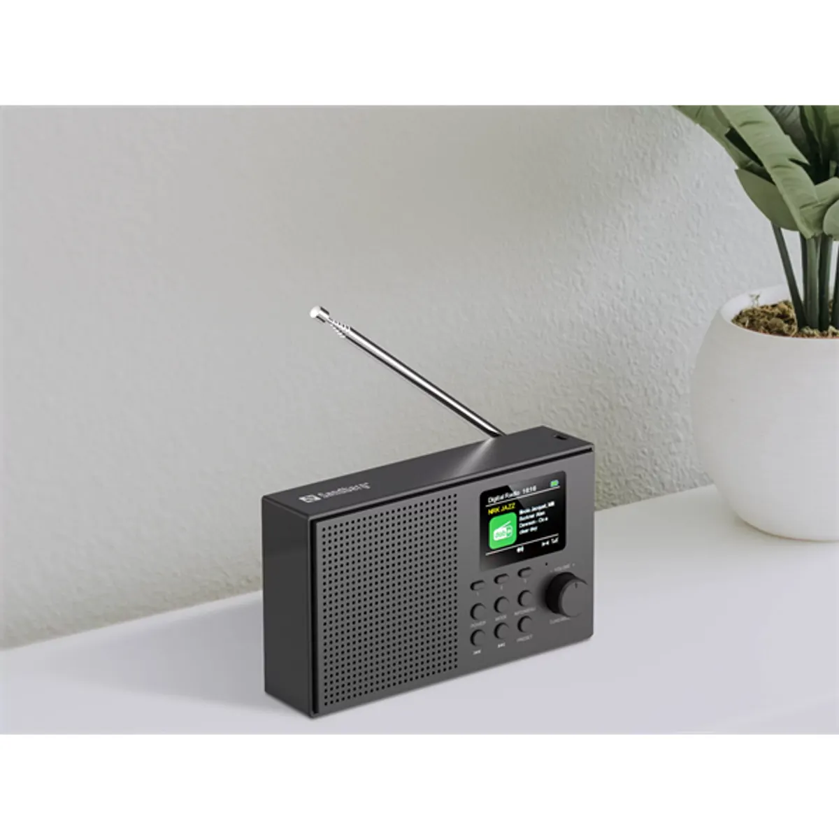 Sandberg 421-39 Rádió DAB BT Recharge 3W RMS FM 57 mm 2.0" TFT USB-C töltés 2000 mAh #5