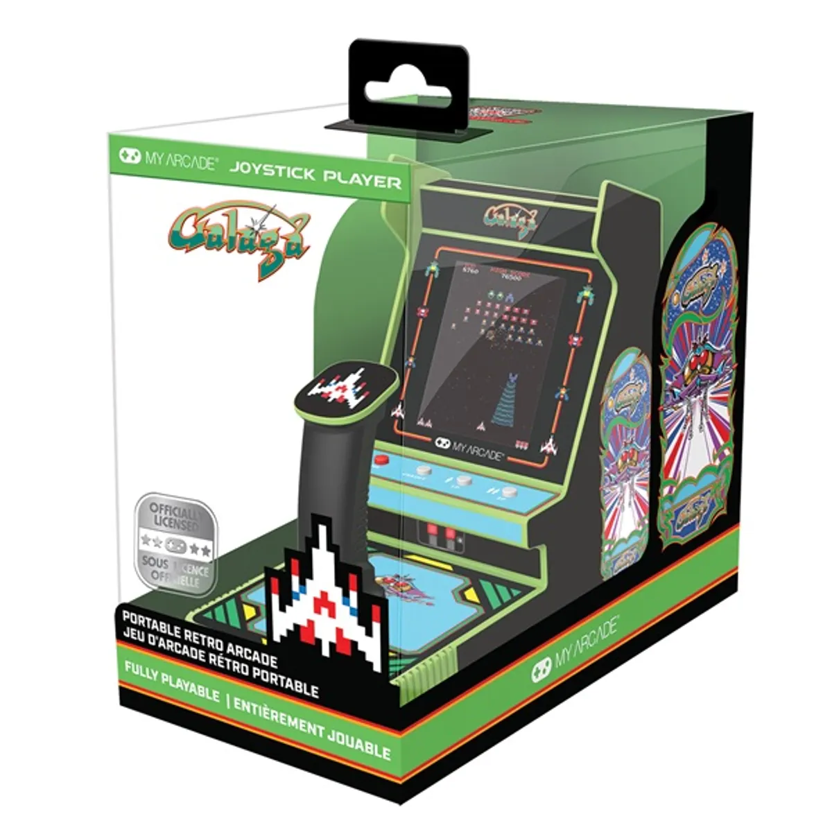 My Arcade DGUNL-7000 Galaga 2in1 hordozható joystick kézikonzol 3,2" kijelző #1