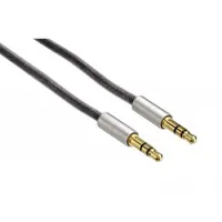 Hama 00080869 AluLine 3,5mm jack-jack 2 m fekete alumínium ház