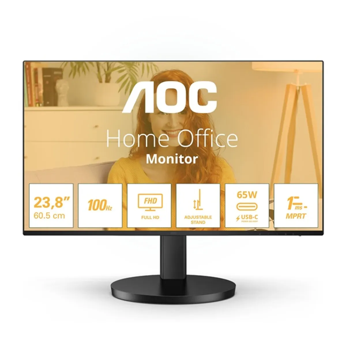 AOC 27B3CF2 27" IPS FHD 100 Hz 4 ms HDMI USB-C állítható magasság, dönthető, fejhallgató-kimenet, VESA 100x100 #1