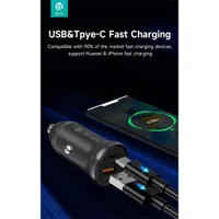 Devia ST112421 Smart Series Mini 30W PD USB-C QC3.0 USB-A fekete autós töltő #7