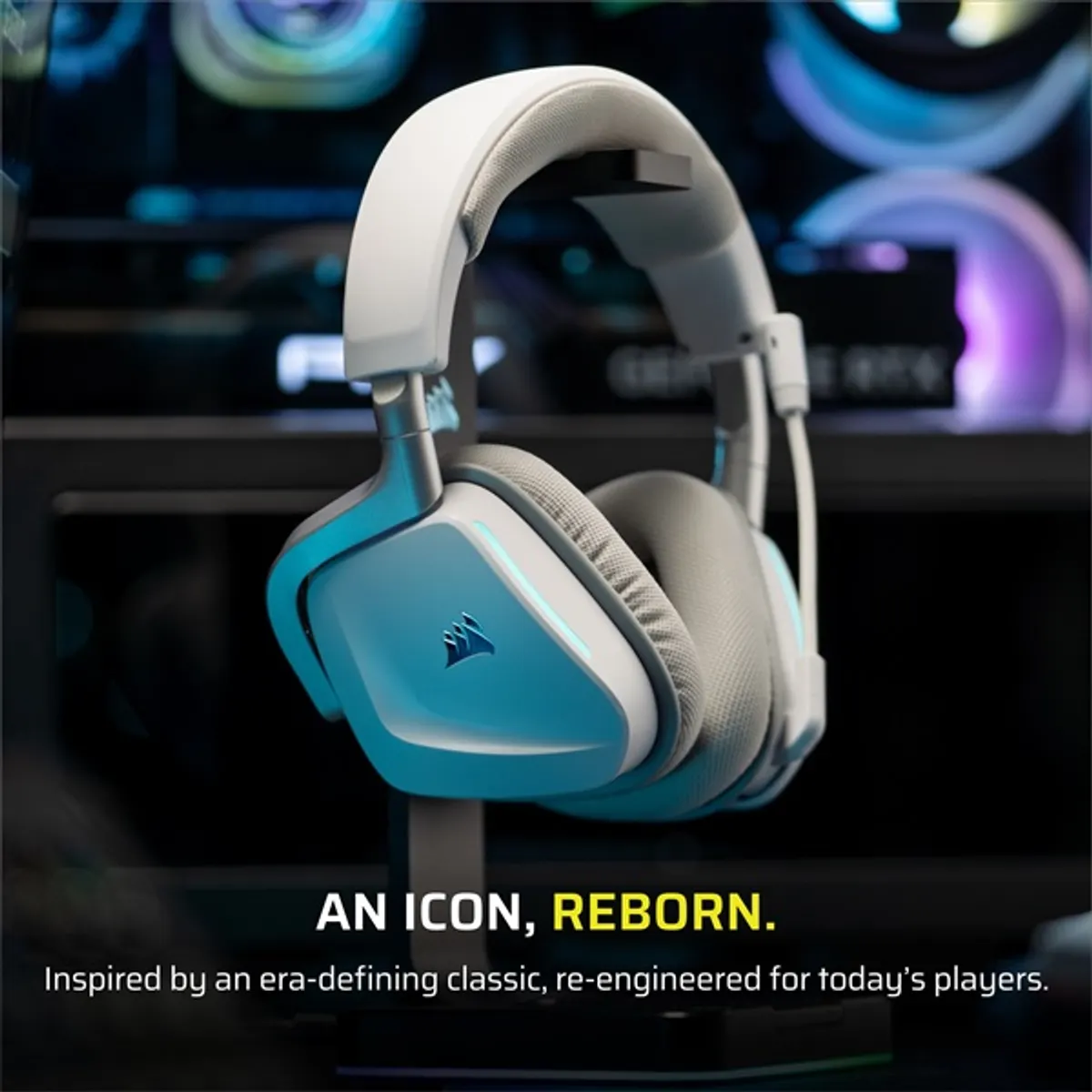 CORSAIR CA-9011380-WW VOID vezeték nélküli v2 fejhallgató, Dolby Atmos, fehér, univerzális, mikrofon #2