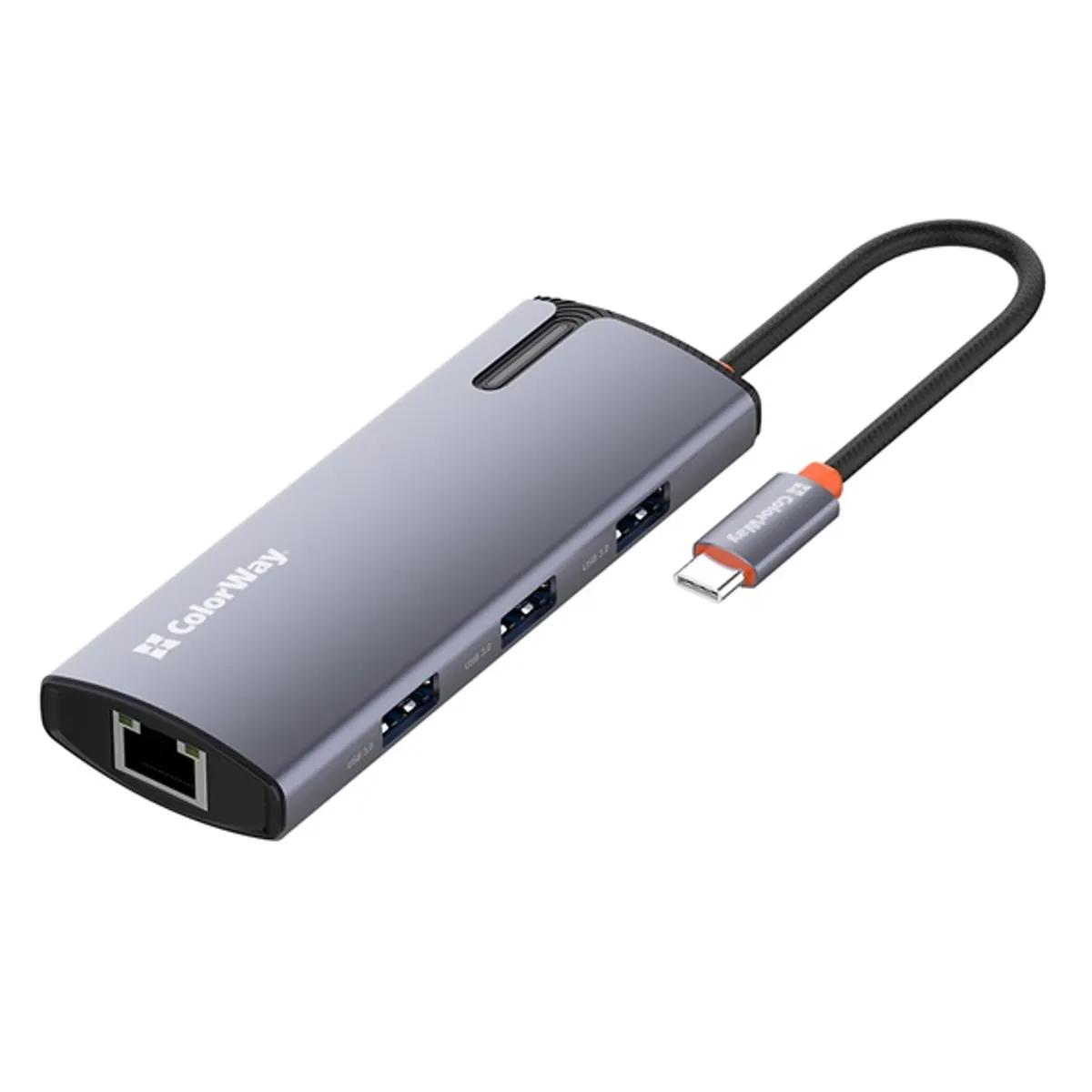 COLORWAY CW-HUB03 USB-elosztó dokkolóállomás USB-C PD 100W USB-A 3.0 x3 USB-A 2.0 RJ45 #5