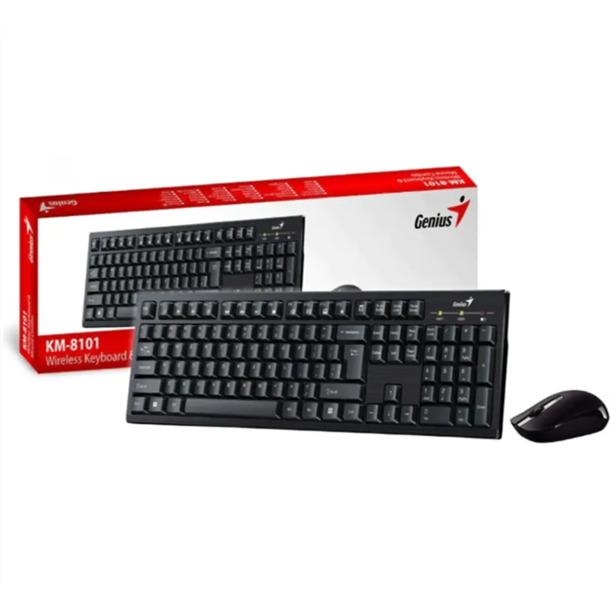 GENIUS KM-8101 Vezeték nélküli billentyűzet és egér 2,4 GHz 1200 dpi #1