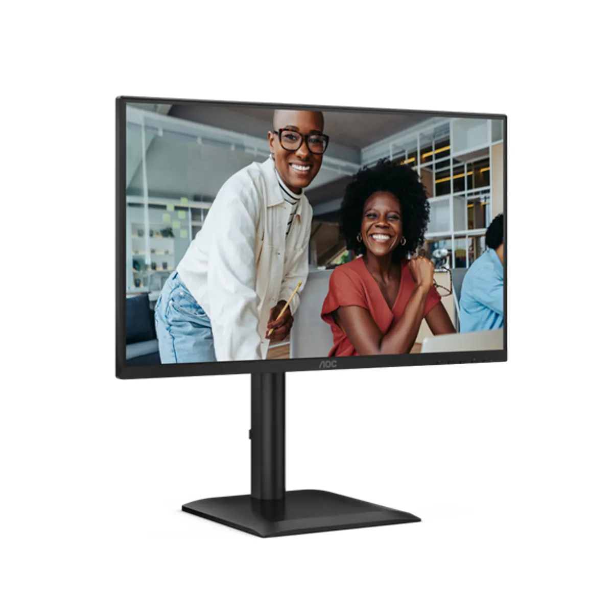 AOC 24E4U monitor 23.8" IPS 1080p 4ms USB 3.2 Gen1 hub VESA magasságigazítás fekete #4