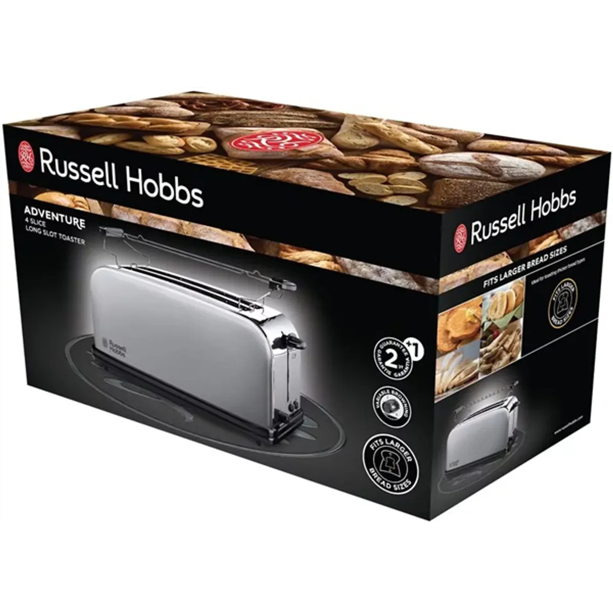 Russell Hobbs 23610-56 Adventure 4-szeletes hosszúszeletes kenyérpirító 1600 W #4