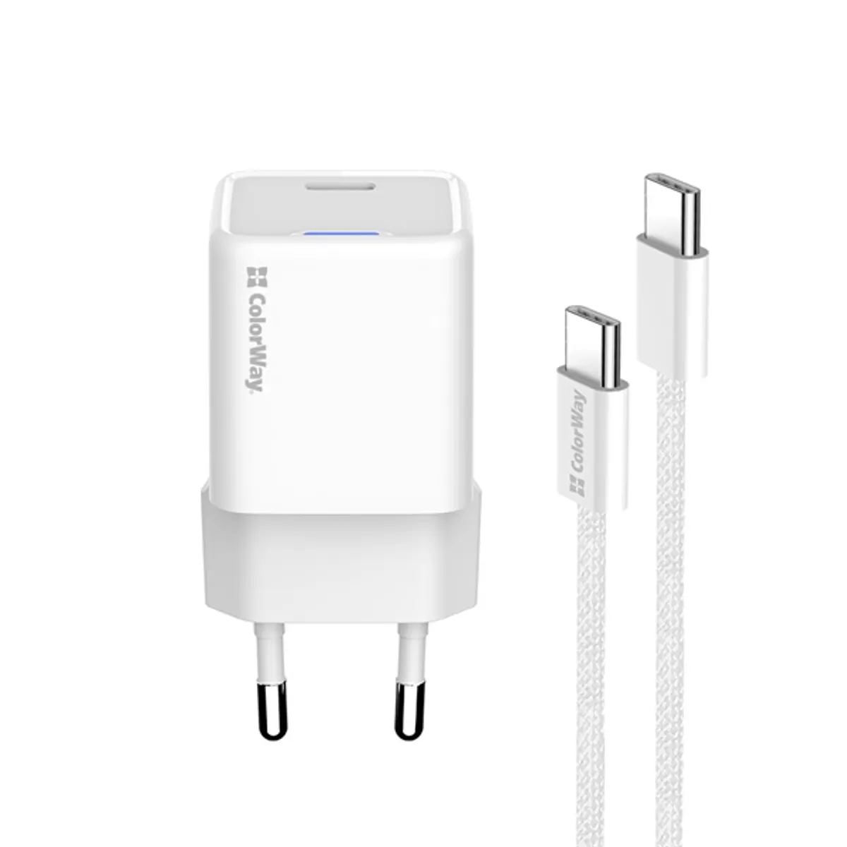 COLORWAY CW-CHS056PDC-WT GaN Mini 35W AC töltő USB-C PPS PD fehér #1