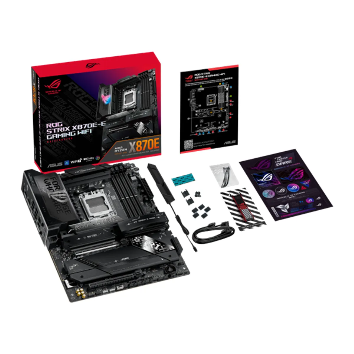 ASUS PCC ROG STRIX X870E-E GAMING WIFI ROG Strix X870E-E AM5 ATX DDR5 5200MHz 192GB 4 memóriahely M.2 HDMI SATA4 RAID WiFi LAN 5Gbps #4