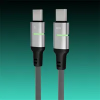 AVAX_CB634 Steely LED 3m fekete USB-C USB-C 60W #2