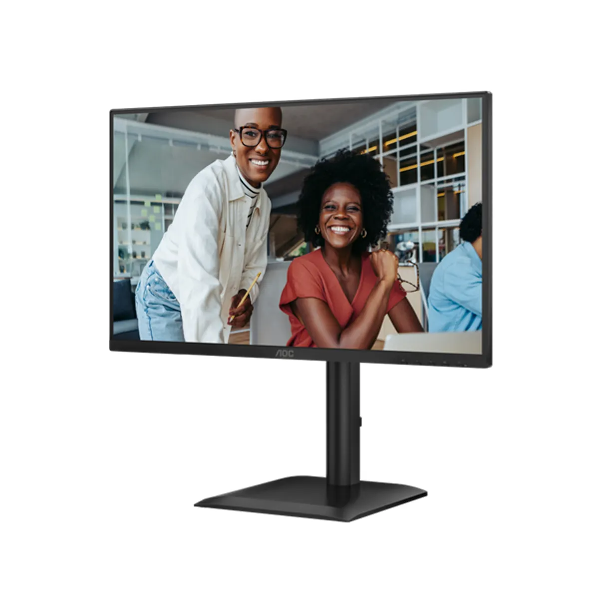 AOC 24E4U monitor 23.8" IPS 1080p 4ms USB 3.2 Gen1 hub VESA magasságigazítás fekete #5