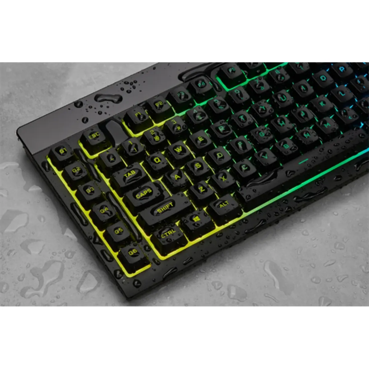 Corsair CH-9226765-NA K55 RGB Pro 5 zónás RGB háttérvilágítás IP42 por- és fröccsenésálló Levehető csuklótámasz 6 makrógomb #10