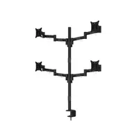 MULTIBRACKETS 7350073735891 M VESA Deskmount Officeline Quad Black 15-30" 75x75 100x100 mm 8 kg képernyenként #3