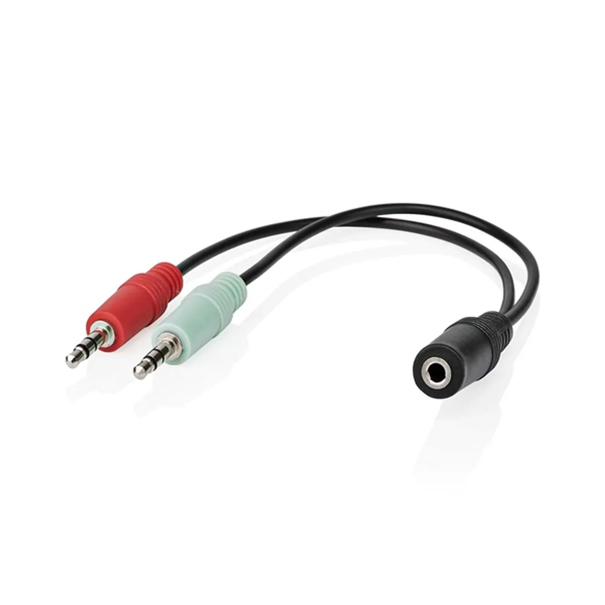 Nedis CAGB22160BK02 2x 3,5 mm férfi és 3,5 mm női sztereó Y-elosztó 0,20 m fekete #1