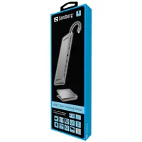 SANDBERG 136-31 USB-C 10-in-1 dokkoló HDMI és VGA 3x USB 3.0 RJ-45 Audio SD kártyaolvasó 100W PD #3