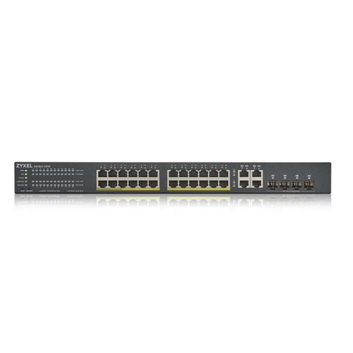 ZYXEL GS1920-24HPV2-EU0101F GS1920-24HPV2 28-portos 24x PoE RJ45 és 4x GbE SFP, 375W PoE, Layer 2, rack #2