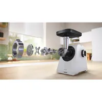 BOSCH MFWS420W MultiPower húsdaráló 1900W 2,5 kg/perc tárcsák 4,5/8 mm kolbásztöltő fehér #2