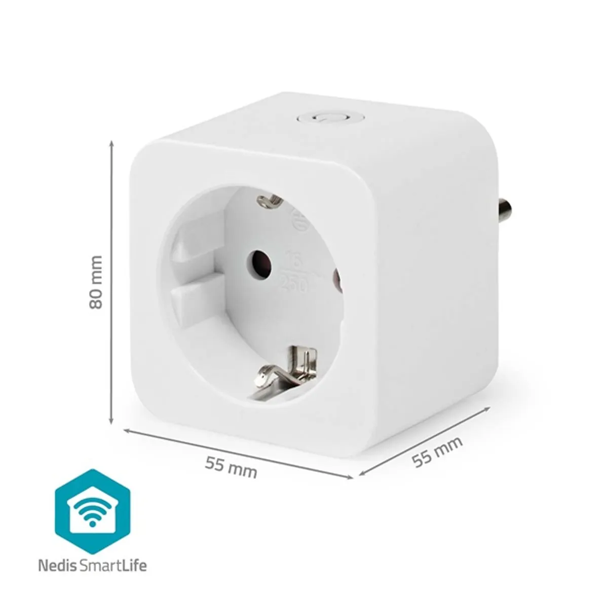 NEDIS WIFIP121FWT SmartLife intelligens csatlakozó WiFi 3680 W 16 A Type F fehér IP21 fogyasztásmérő #6