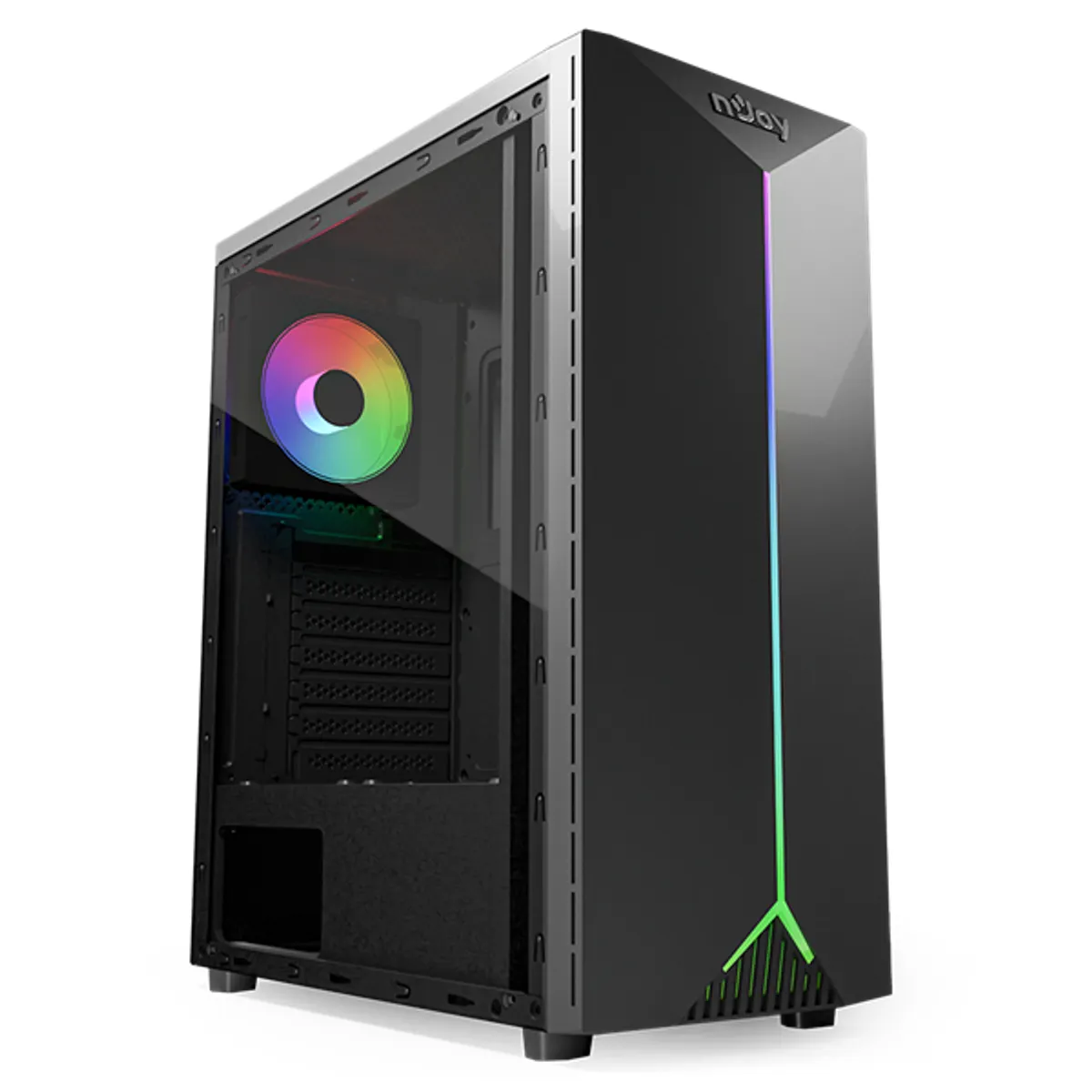 NJOY CSMD-AE00UAI-BL01B Anil ablakos midi ATX fekete RGB #2