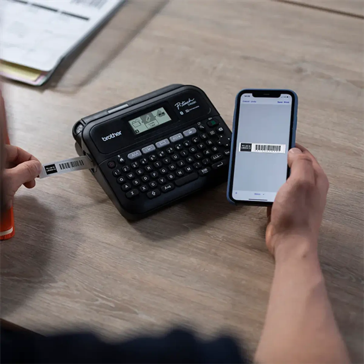 Brother PTD460BTVPYJ1 PT-D460BTVP Bluetooth grafikus kijelző háttérvilágítású, QWERTY billentyűzet, 3,5-18 mm TZe szalagok #4