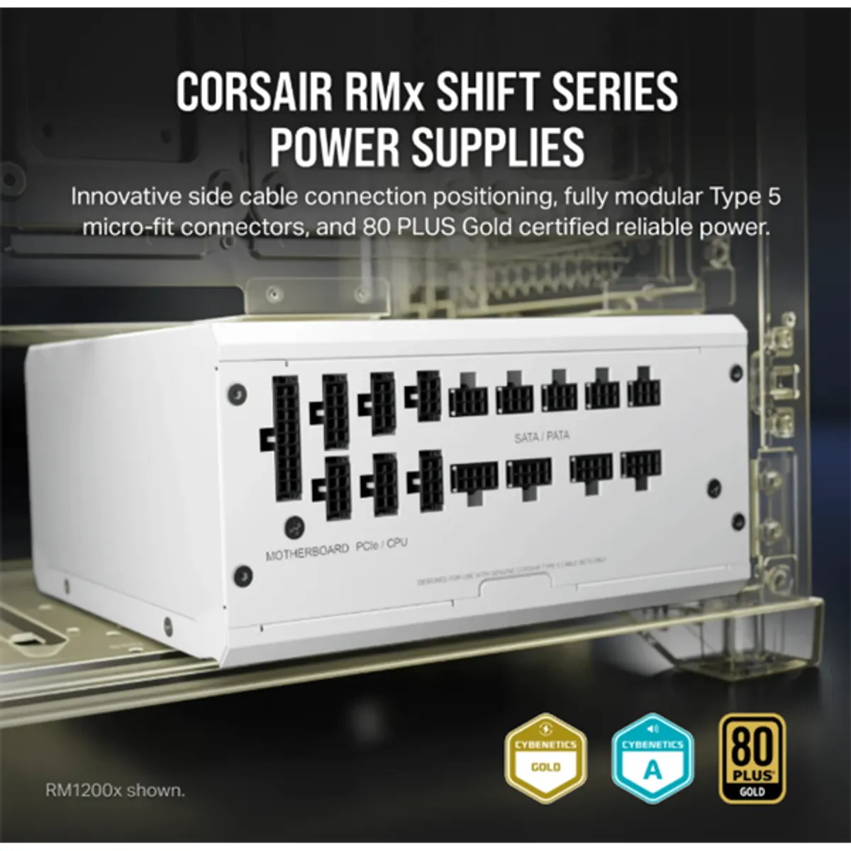 CORSAIR CP-9020275-EU RM1000x Shift White 1000W 80 PLUS Gold moduláris #2