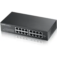 ZYXEL GS1100-16-EU0103F GS1100-16 v3 16 portos gigabit rackbe szerelhető, PoE nélkül, nem menedzselt