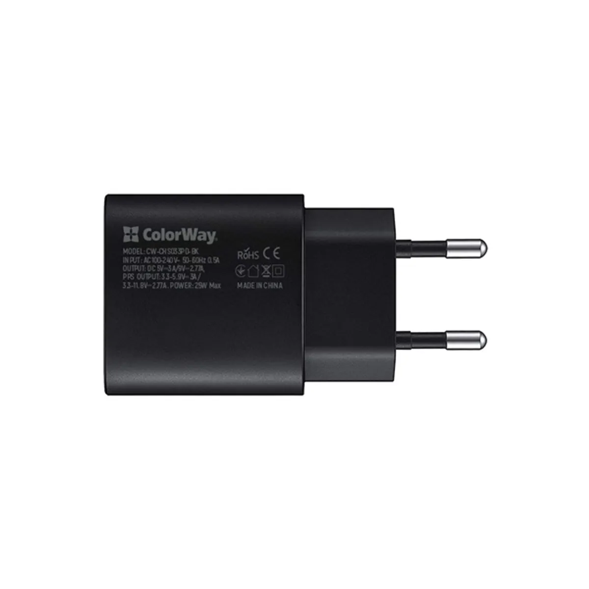 ColorWay CW-CHS033PD-BK töltő USB-C PD 25W PPS fekete #2